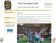Tablet Screenshot of chimetimechildcare.com